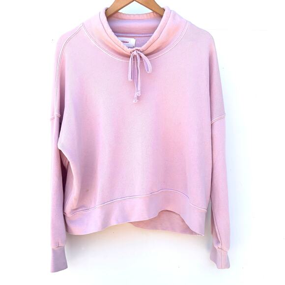 Xirena Chase Funnel Neck Sweatshirt Pullover All Rosey Pink Small Cotton - Picture 3 of 9